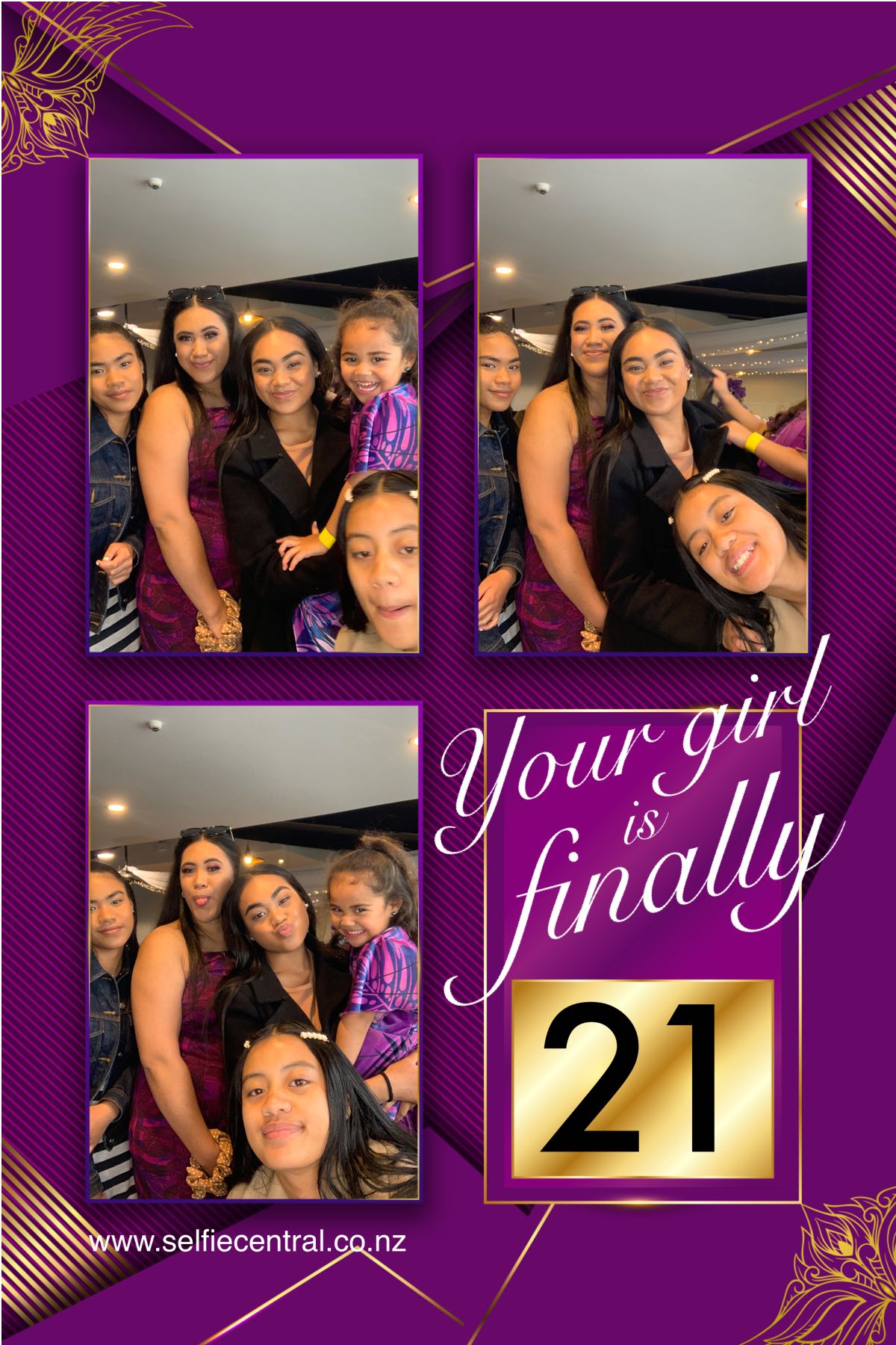 Your girl is finally 21 | View more photos from the event at gallery.photobooth.co.nz/u/SelfieCentral/Your-girl-is-finally-21